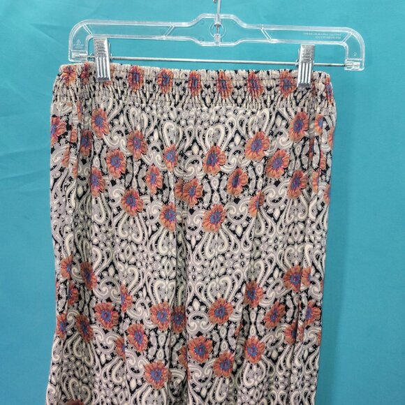 Angie Womens Boho Print Wide Leg Pants Size S Rayon - Picture 8 of 10